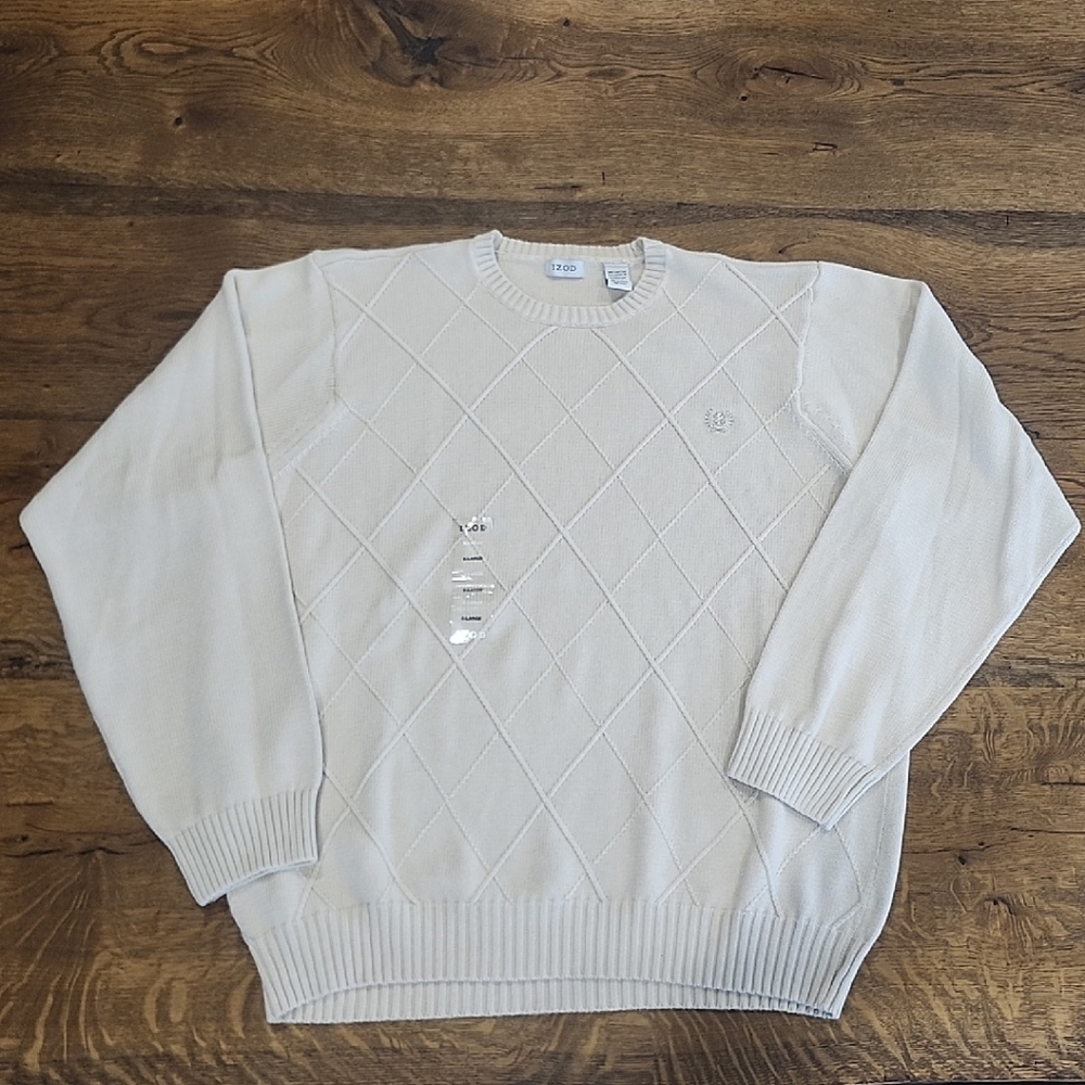 NWT IZOD Off-White Sweater